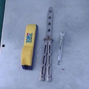 Silver Kitchen Knife+ Wrench+Herb Roller Machine